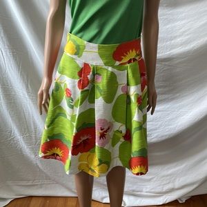 FINAL PRICE Miss Sixty Luxury citrus floral flared cotton skirt, size S. EUC